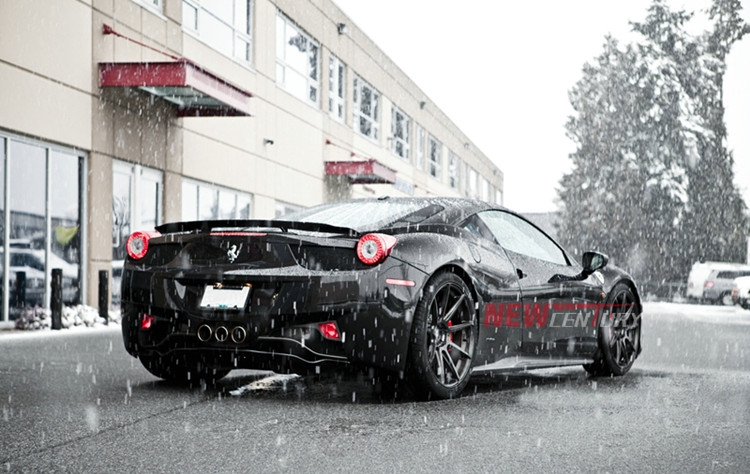 法拉利458碳纖維尾翼 Ferrari458改裝Novitec Rosso定風(fēng)翼 雙層
