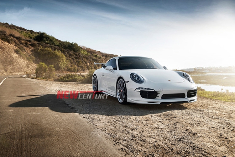 保時(shí)捷911改裝Vorstiner碳纖維小包圍 新款Porsche 991前后唇尾翼