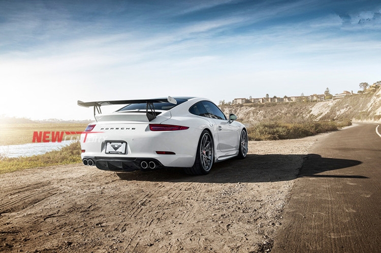 保時(shí)捷911改裝Vorstiner碳纖維小包圍 新款Porsche 991前后唇尾翼