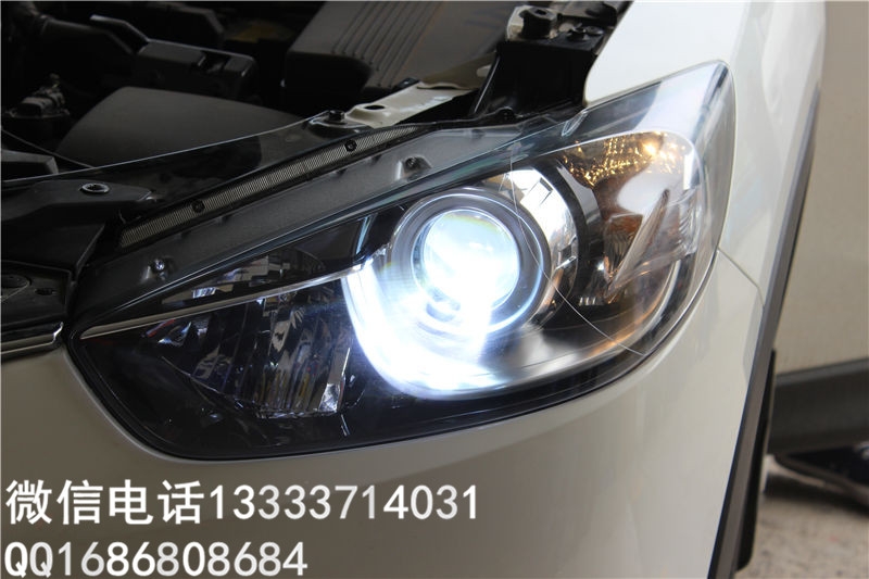 马自达CX-5改装车灯升级猫头鹰MOTO定制套餐—顶级灯光效果您值得拥有
