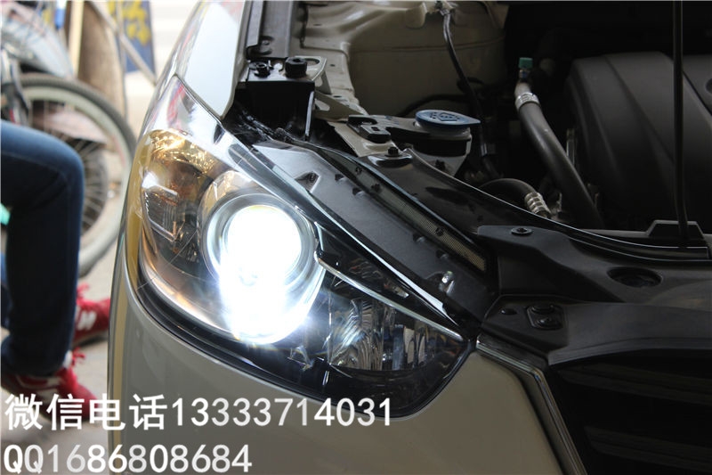 马自达CX-5改装车灯升级猫头鹰MOTO定制套餐—顶级灯光效果您值得拥有