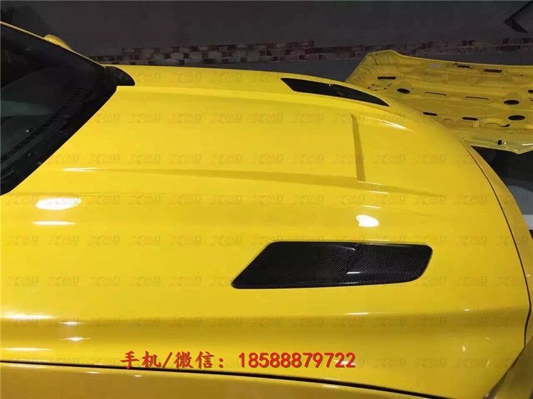 野馬2.3T 5.0改裝碳纖機蓋 包圍前唇后唇 尾翼側(cè)裙前杠后杠 排氣