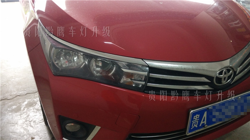貴陽15款拉羅拉車燈改裝雙光透鏡