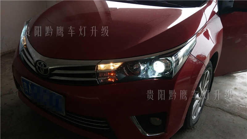 貴陽15款拉羅拉車燈改裝雙光透鏡