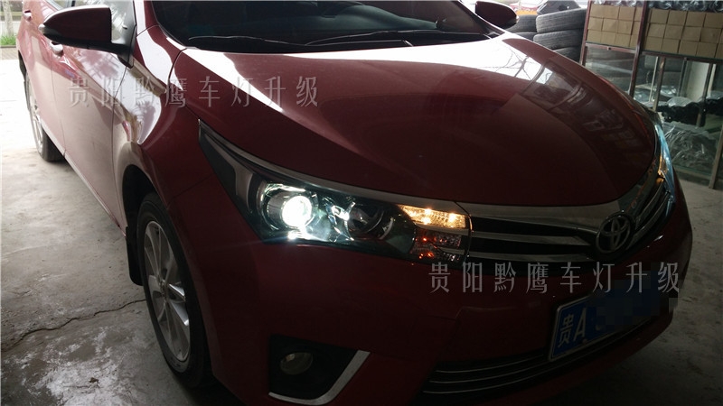 貴陽15款拉羅拉車燈改裝雙光透鏡