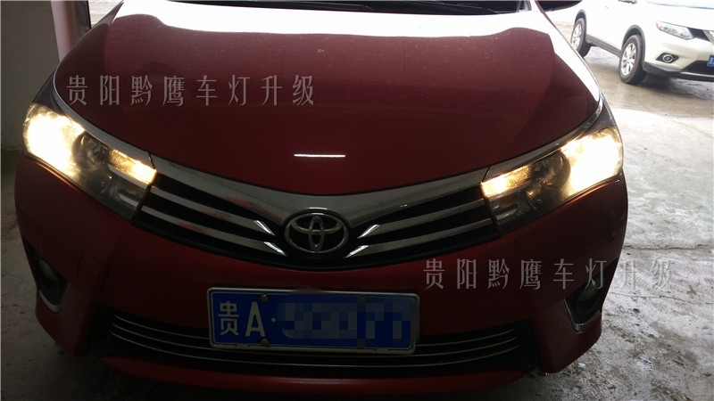 貴陽15款拉羅拉車燈改裝雙光透鏡