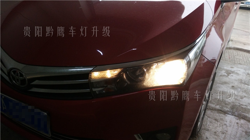 貴陽15款拉羅拉車燈改裝雙光透鏡