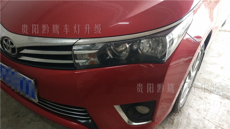 貴陽15款拉羅拉車燈改裝雙光透鏡