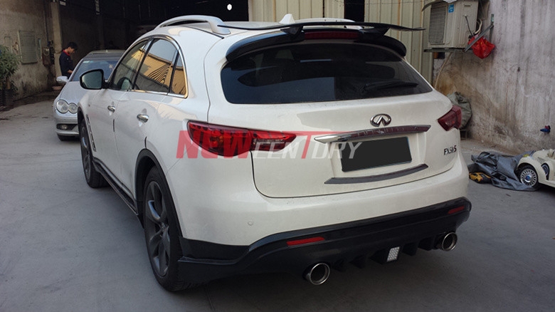 英菲尼迪QX70改裝維特爾包圍 QX70 FX35改裝碳纖維尾翼前后唇