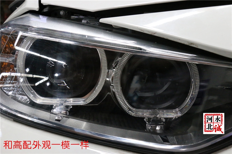 【永誠(chéng)汽車(chē)】石家莊寶馬316改燈，升級(jí)氙氣燈高配內(nèi)膽天使眼