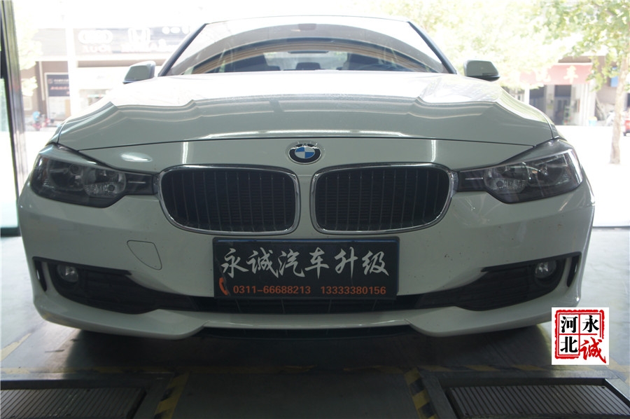 【永誠(chéng)汽車(chē)】石家莊寶馬316改燈，升級(jí)氙氣燈高配內(nèi)膽天使眼