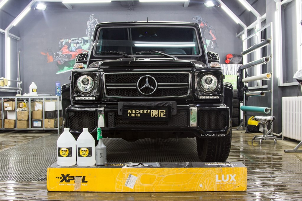 Mercedes-Benz 奔馳 G63 全車XPEL 專車專用透明保護(hù)膜 施工準(zhǔn)備中