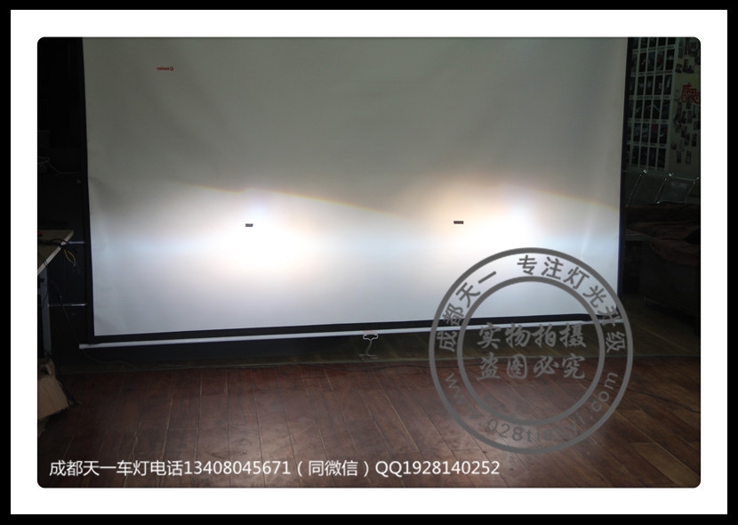 成都新款標(biāo)志408車燈改裝Q5\海拉雙光透鏡LED日行燈