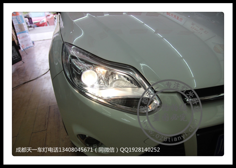 成都?？怂垢难b車燈升級海拉5透鏡歐司朗氙氣燈