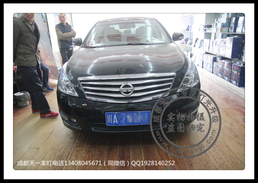 成都老天籟改裝車燈升級歐司朗氙氣燈Q5雙光透鏡