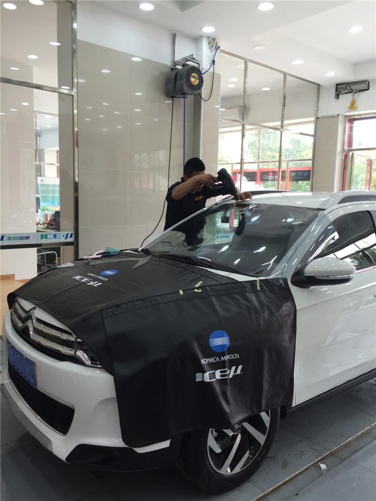 武漢汽車貼膜武昌四季貼膜南湖店雪鐵龍C4全車愛思酷膜質量怎么樣