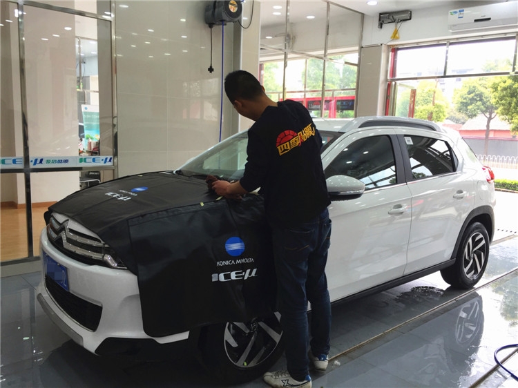 武漢汽車貼膜武昌四季貼膜南湖店雪鐵龍C4全車愛思酷膜質量怎么樣