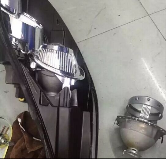 【每日改燈案例】別克福特嘉年華同步燈光升級(jí)改裝    深圳光速車改改燈
