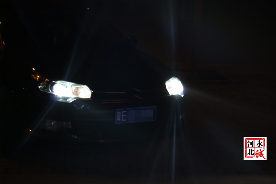【永誠汽車】石家莊雪鐵龍C5改燈，Q5雙光透鏡+歐司朗4300K氙氣燈
