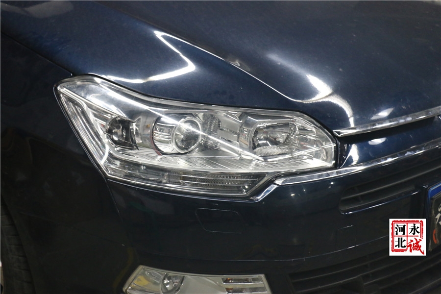 【永誠汽車】石家莊雪鐵龍C5改燈，Q5雙光透鏡+歐司朗4300K氙氣燈