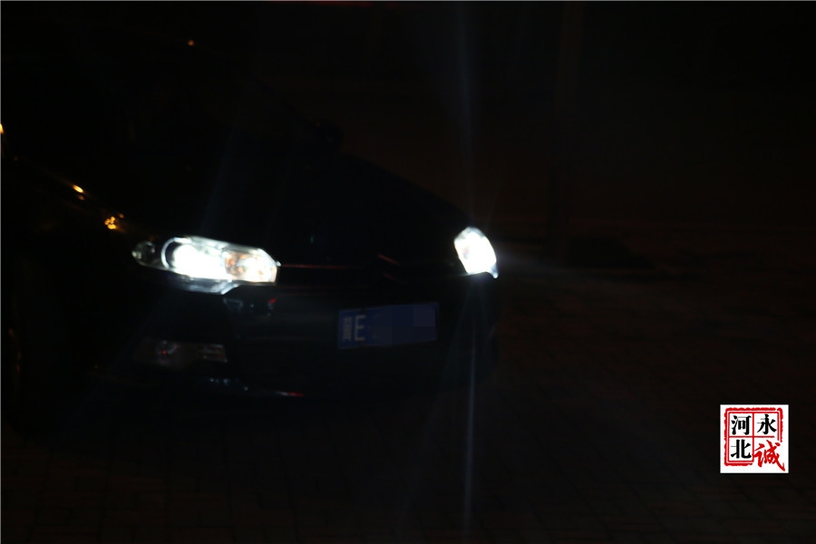 【永誠汽車】石家莊雪鐵龍C5改燈，Q5雙光透鏡+歐司朗4300K氙氣燈
