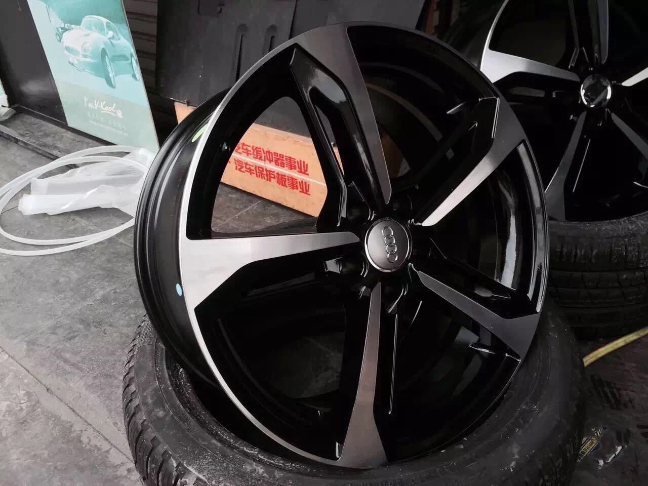 奧迪A7升級19寸刀鋒 RS7定制鍛造輪轂 A5 A6都可以