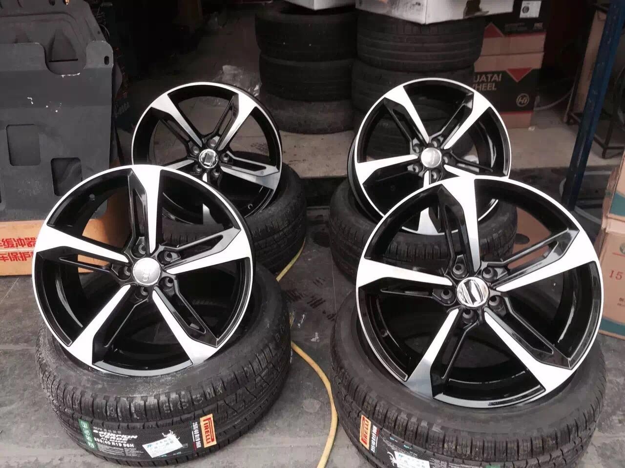 奧迪A7升級19寸刀鋒 RS7定制鍛造輪轂 A5 A6都可以