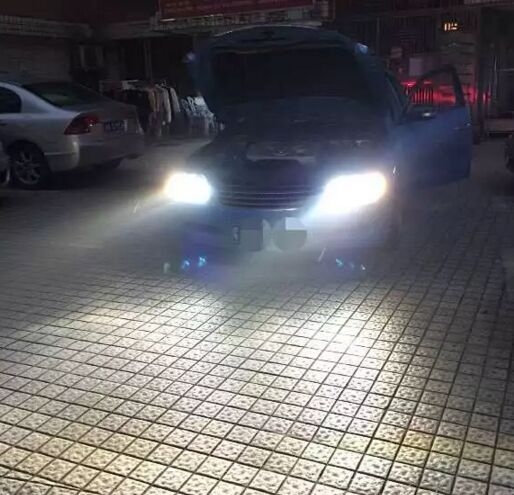 每日改燈案例：老銳志車燈改裝德國(guó)海拉5雙光透鏡   深圳光速車改改燈