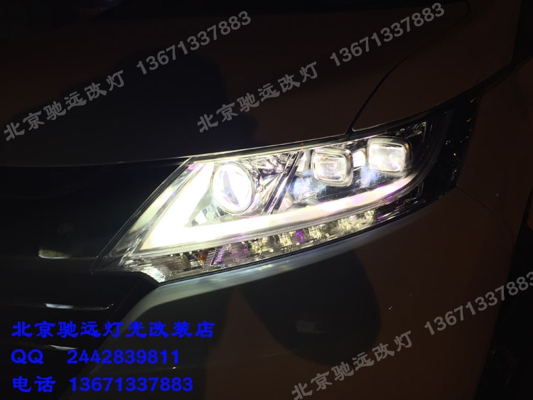 新款?yuàn)W德賽車燈改裝 改裝海拉五代透鏡  北京馳遠(yuǎn)改燈