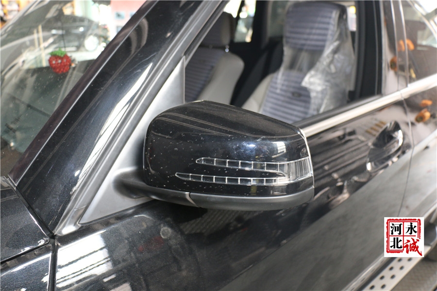 【永誠(chéng)汽車(chē)】石家莊奔馳GLK260升級(jí)原廠電動(dòng)折疊后視鏡，副廠七彩氛圍燈