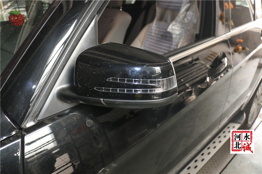【永誠(chéng)汽車(chē)】石家莊奔馳GLK260升級(jí)原廠電動(dòng)折疊后視鏡，副廠七彩氛圍燈