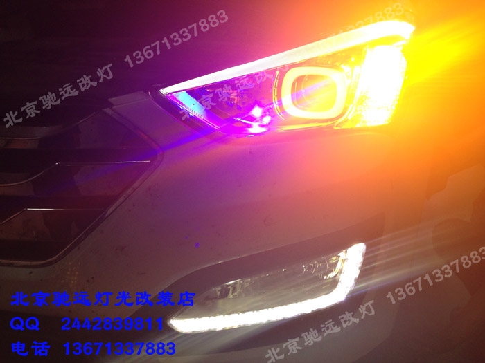 全新勝達(dá) 車燈改裝 高配燈眉 天使眼改裝 北京改燈