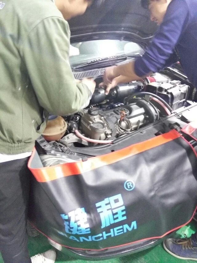 大眾POLO提升動(dòng)力改裝加裝鍵程離心式電動(dòng)渦輪增壓器LX2008案例