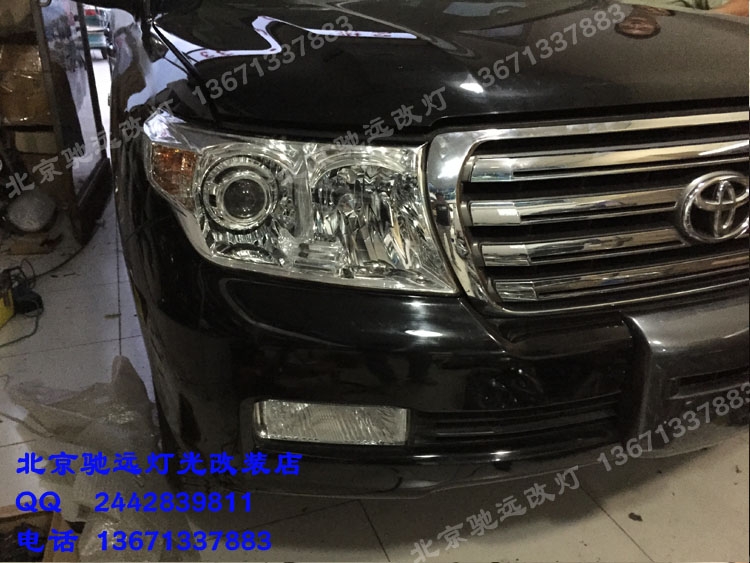 豐田酷路澤 大燈升級(jí)增亮 海拉五代透鏡 北京改燈