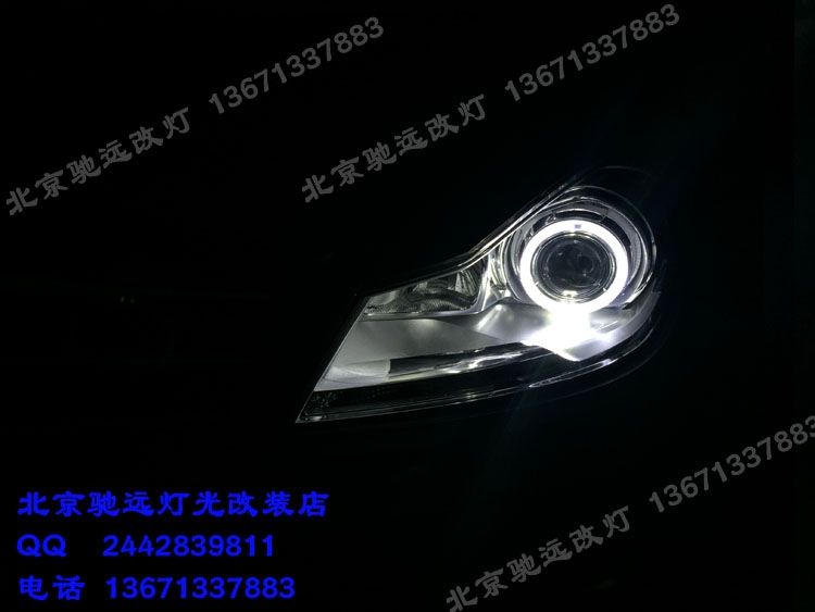 奔馳c200 車燈增亮 氙氣燈改裝 大燈增亮 北京改燈