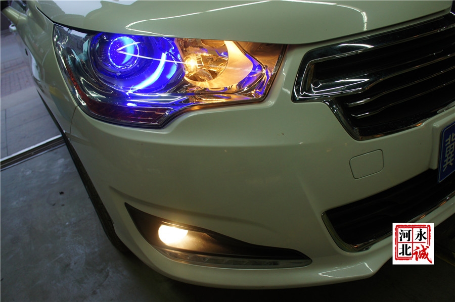 【永誠(chéng)汽車】石家莊車燈改裝專業(yè)，C4L改裝Q5透鏡+歐司朗4300K氙燈