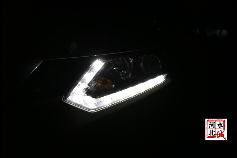 【永誠(chéng)汽車】石家莊奇駿改燈，貝雷帽透鏡+巖崎L(zhǎng)BS 5500K氙氣燈