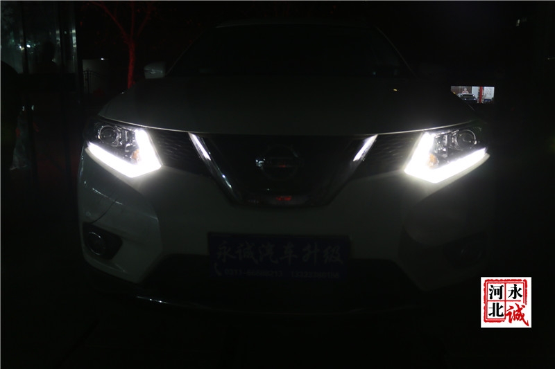 【永誠(chéng)汽車】石家莊奇駿改燈，貝雷帽透鏡+巖崎L(zhǎng)BS 5500K氙氣燈