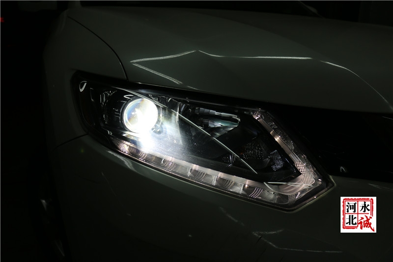 【永誠(chéng)汽車】石家莊奇駿改燈，貝雷帽透鏡+巖崎L(zhǎng)BS 5500K氙氣燈