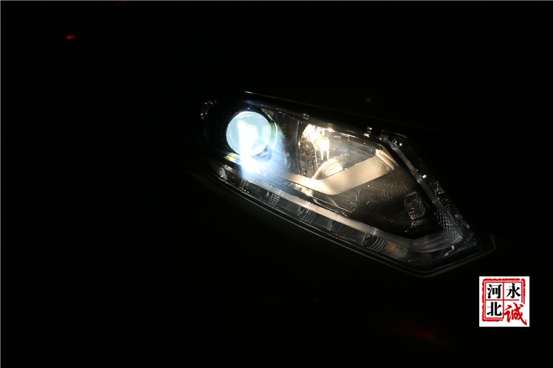 【永誠(chéng)汽車】石家莊奇駿改燈，貝雷帽透鏡+巖崎L(zhǎng)BS 5500K氙氣燈