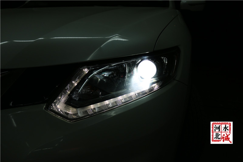 【永誠(chéng)汽車】石家莊奇駿改燈，貝雷帽透鏡+巖崎L(zhǎng)BS 5500K氙氣燈