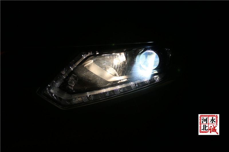 【永誠(chéng)汽車】石家莊奇駿改燈，貝雷帽透鏡+巖崎L(zhǎng)BS 5500K氙氣燈