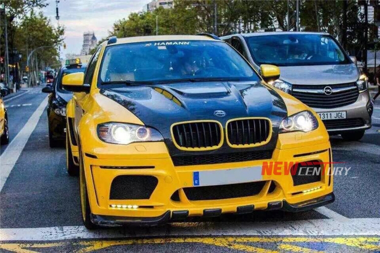 BMW寶馬X6改裝碳纖維開孔機(jī)蓋 X6改裝hamann機(jī)蓋 E71安裝散熱機(jī)蓋