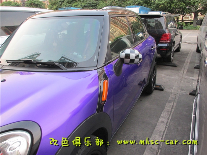迷你mini車身改色貼膜 全車貼膜改色施工美國(guó)雅龍?zhí)枪纤? aid=