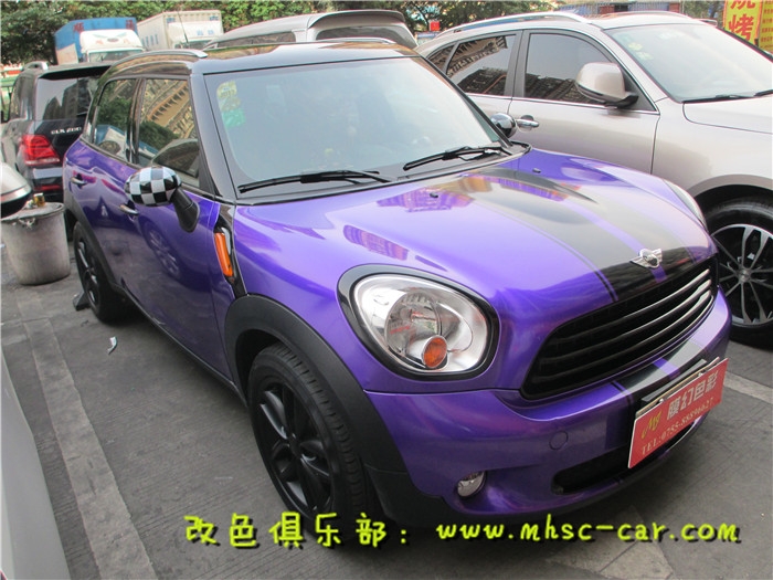迷你mini車身改色貼膜 全車貼膜改色施工美國(guó)雅龍?zhí)枪纤? aid=