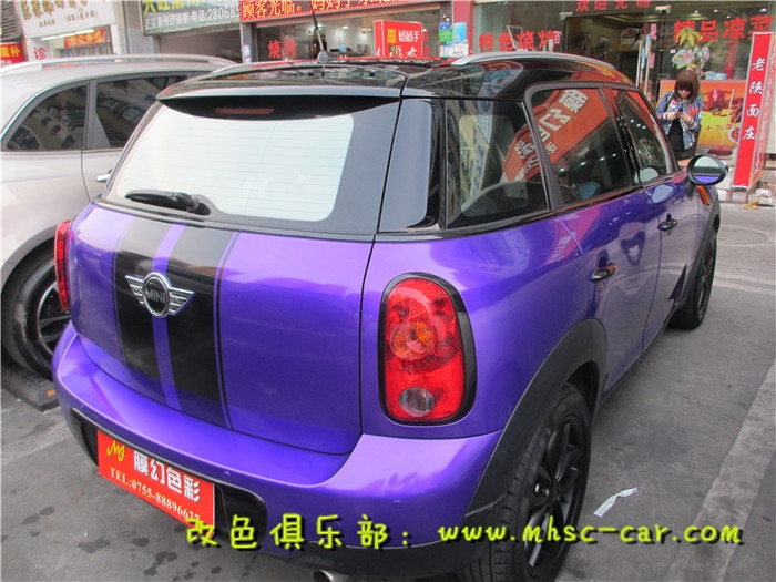 迷你mini車身改色貼膜 全車貼膜改色施工美國(guó)雅龍?zhí)枪纤? aid=