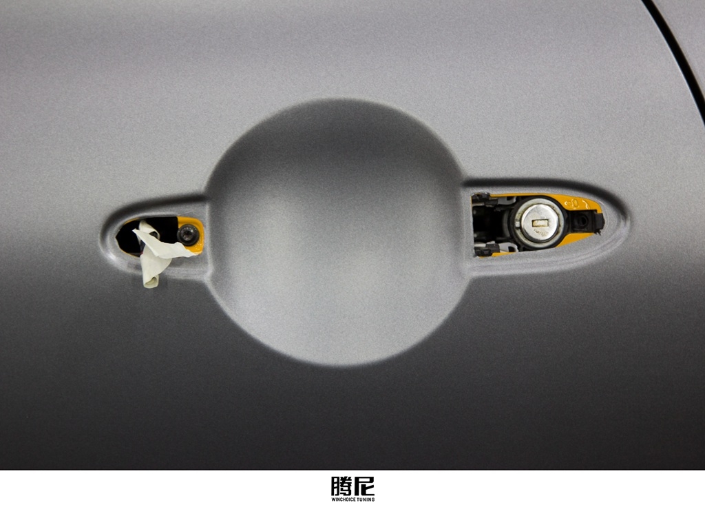 BMW 寶馬 MINI 全車貼膜改色 PWF 電工金屬灰 施工中