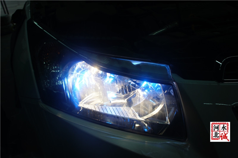 【永誠汽車】石家莊科魯茲改燈，貝雷帽雙光透鏡+貝雷帽5500K氙燈+歐司朗安定