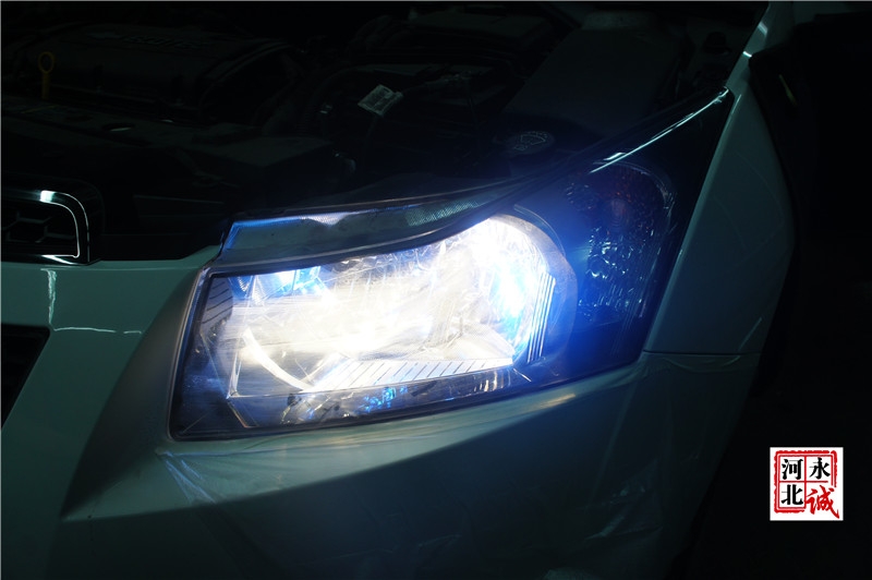 【永誠汽車】石家莊科魯茲改燈，貝雷帽雙光透鏡+貝雷帽5500K氙燈+歐司朗安定