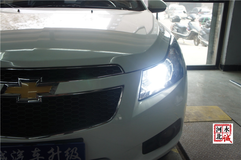 【永誠汽車】石家莊科魯茲改燈，貝雷帽雙光透鏡+貝雷帽5500K氙燈+歐司朗安定